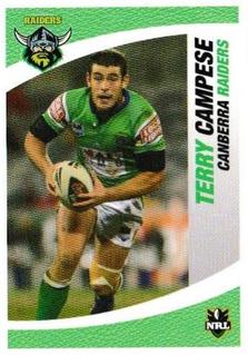 2008 Daily Telegraph NRL #26 Terry Campese Front